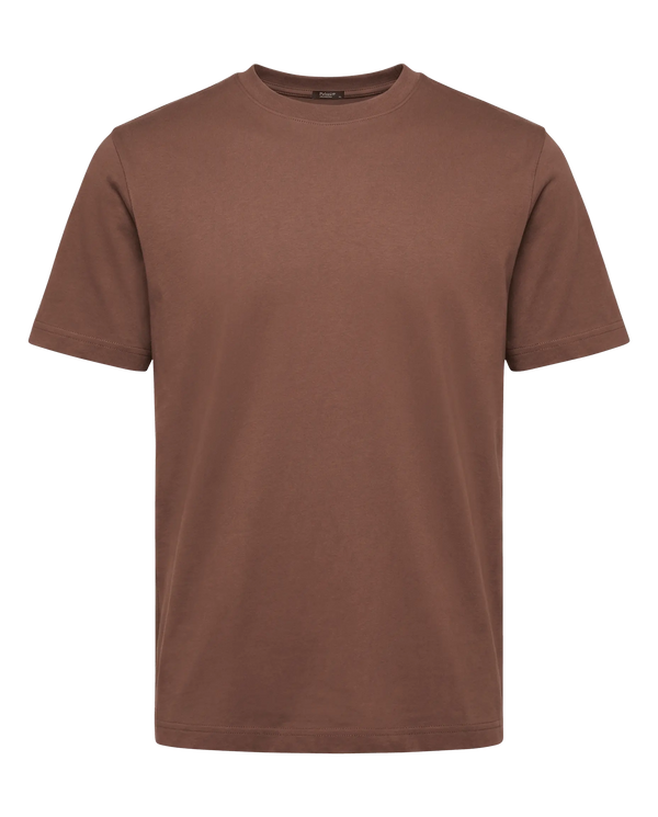 Brown t-shirt on a white background