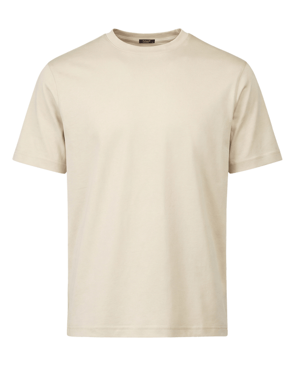 Beige t-shirt on a black background