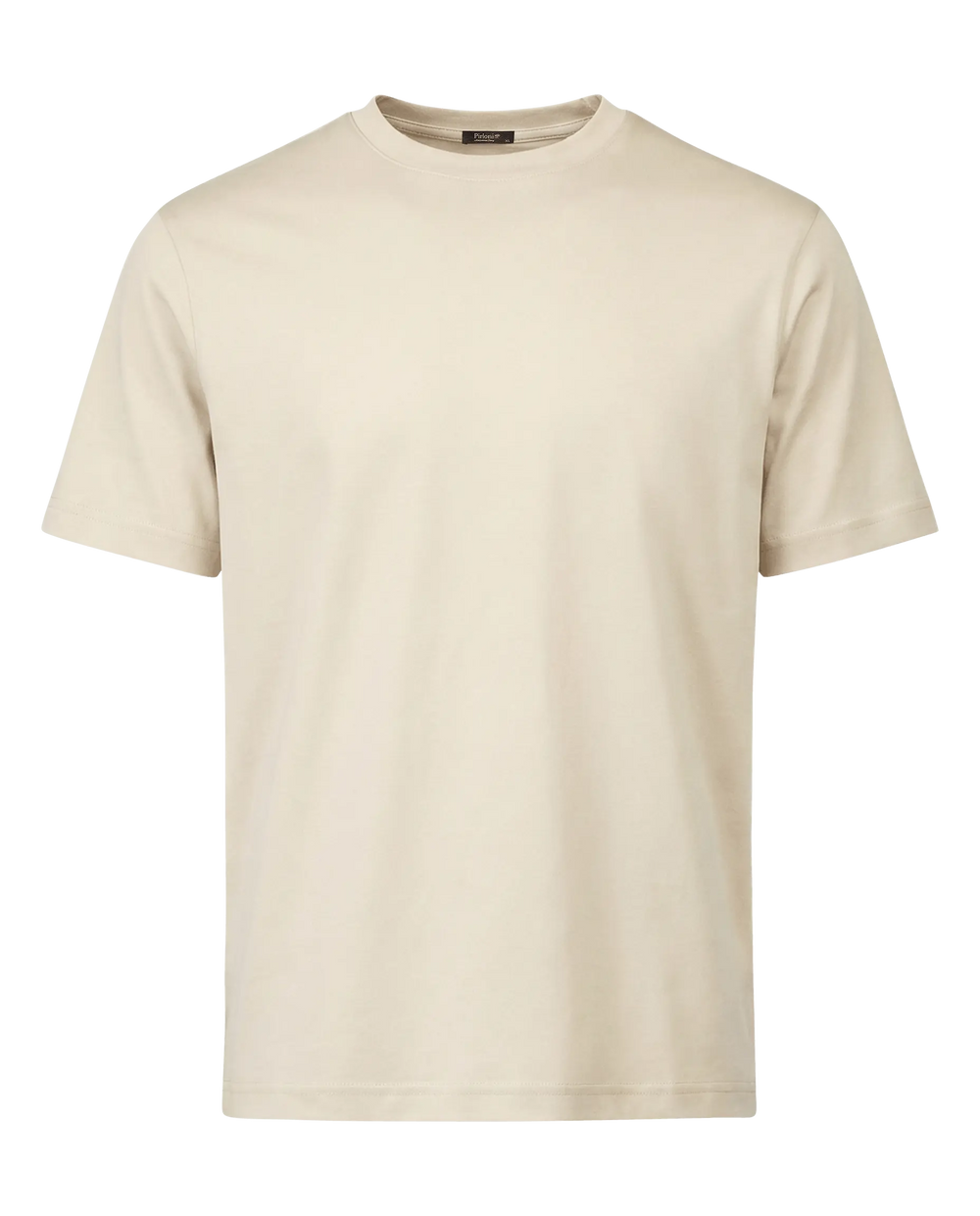 Beige t-shirt on a white background