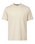 Beige t-shirt on a white background