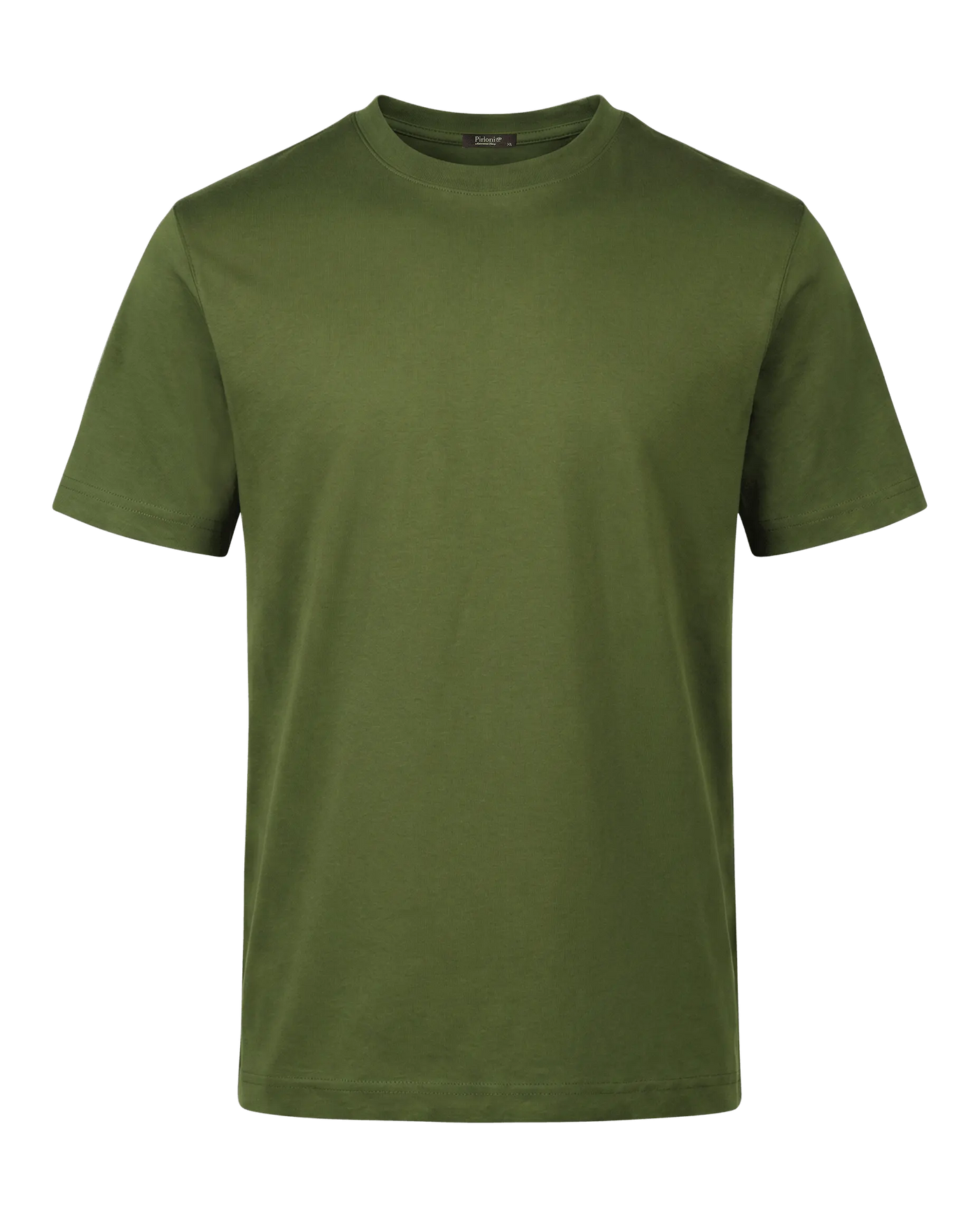 Green t-shirt on a white background