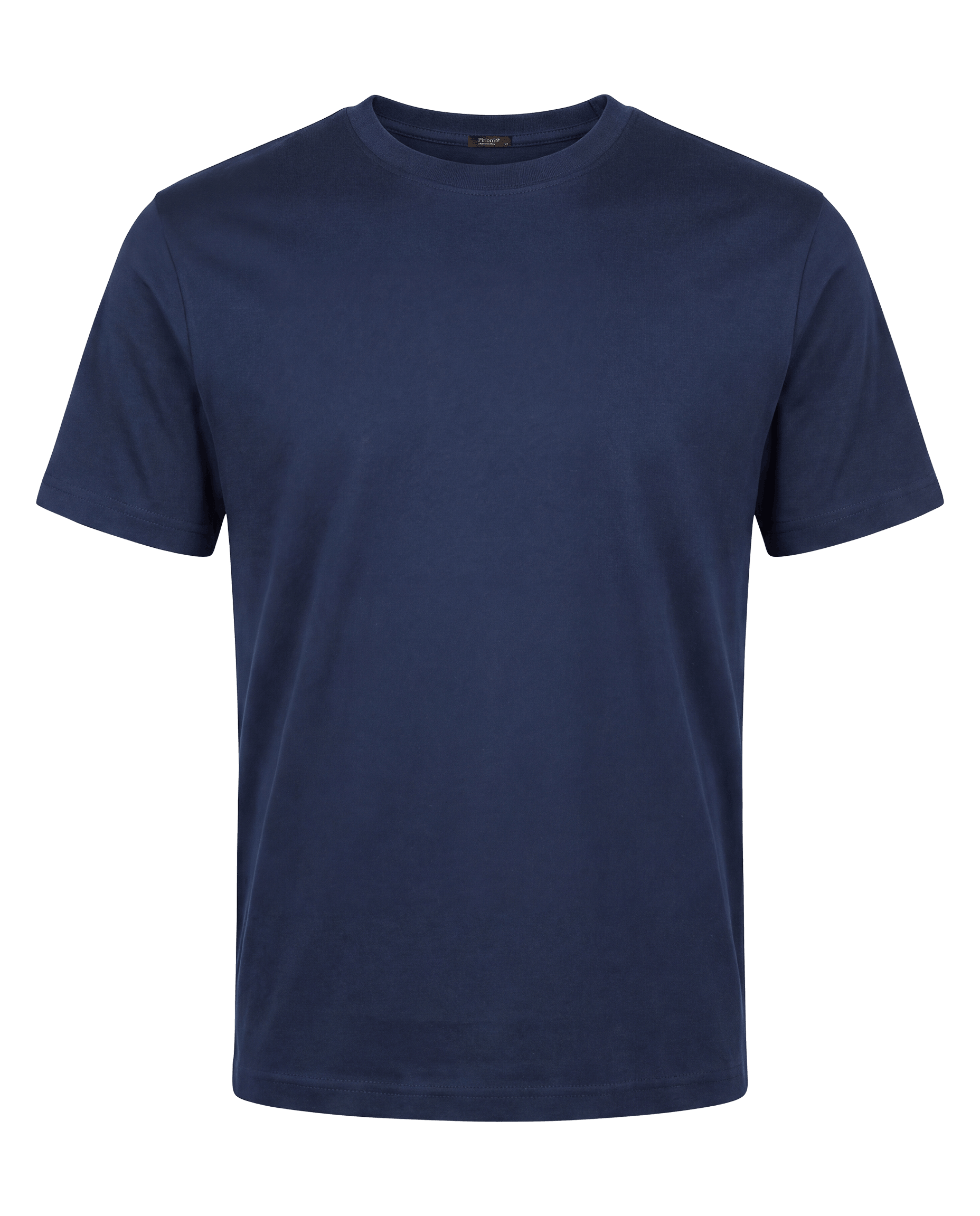 Navy blue t-shirt on a transparent background