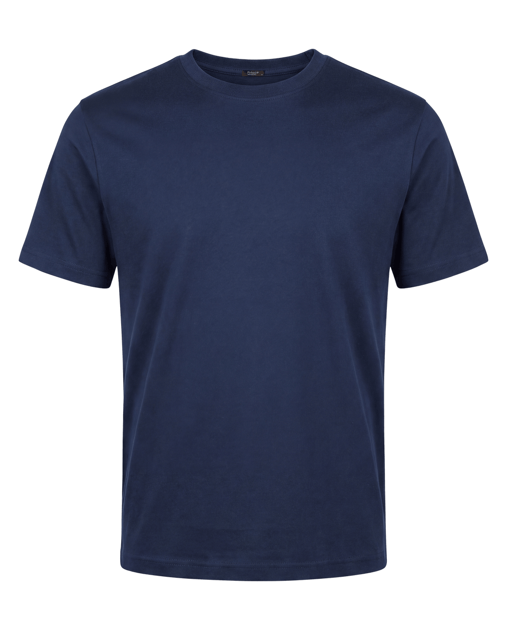 Navy blue t-shirt on a transparent background