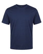 Navy blue t-shirt on a transparent background