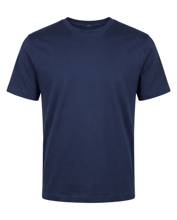 Navy blue t-shirt on a transparent background