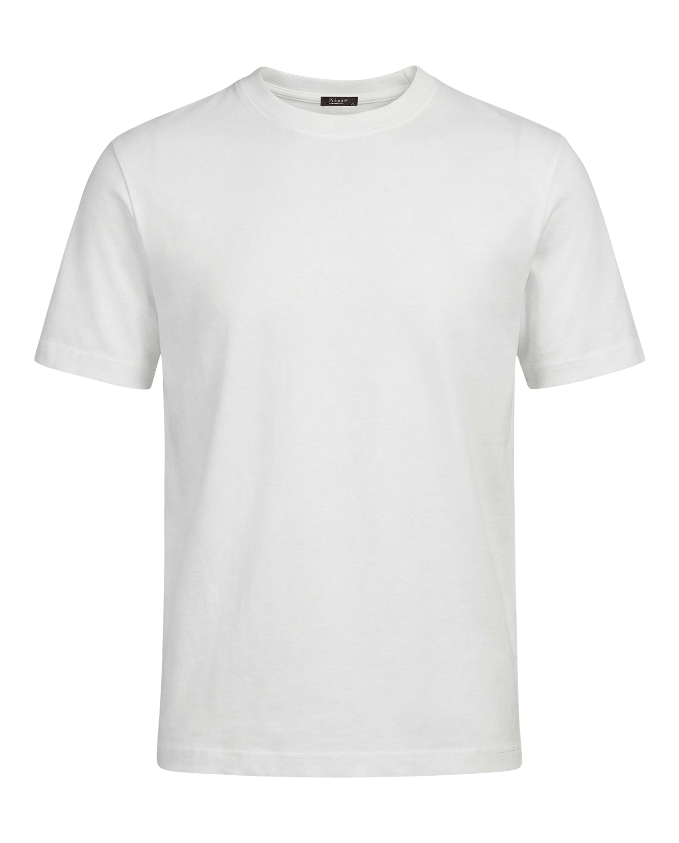 White t-shirt on a black background
