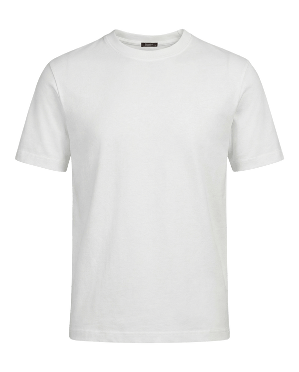 White t-shirt on a black background