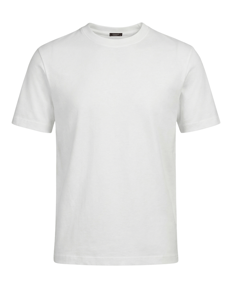 White t-shirt on a black background