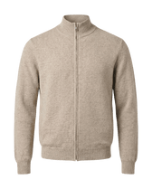 Beige zip-up sweater 