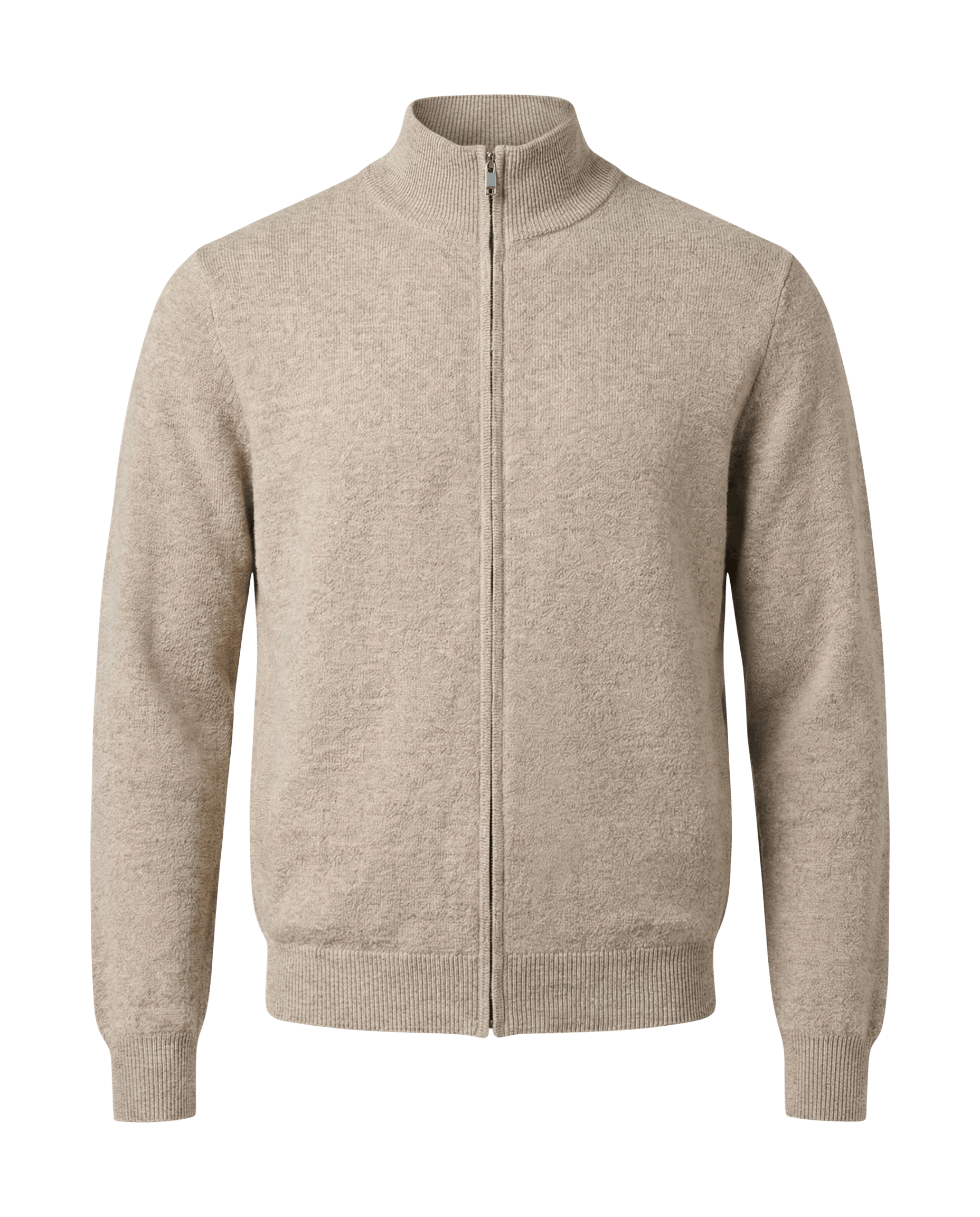 Merino cardigan beige