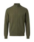 Green zip-up sweater 