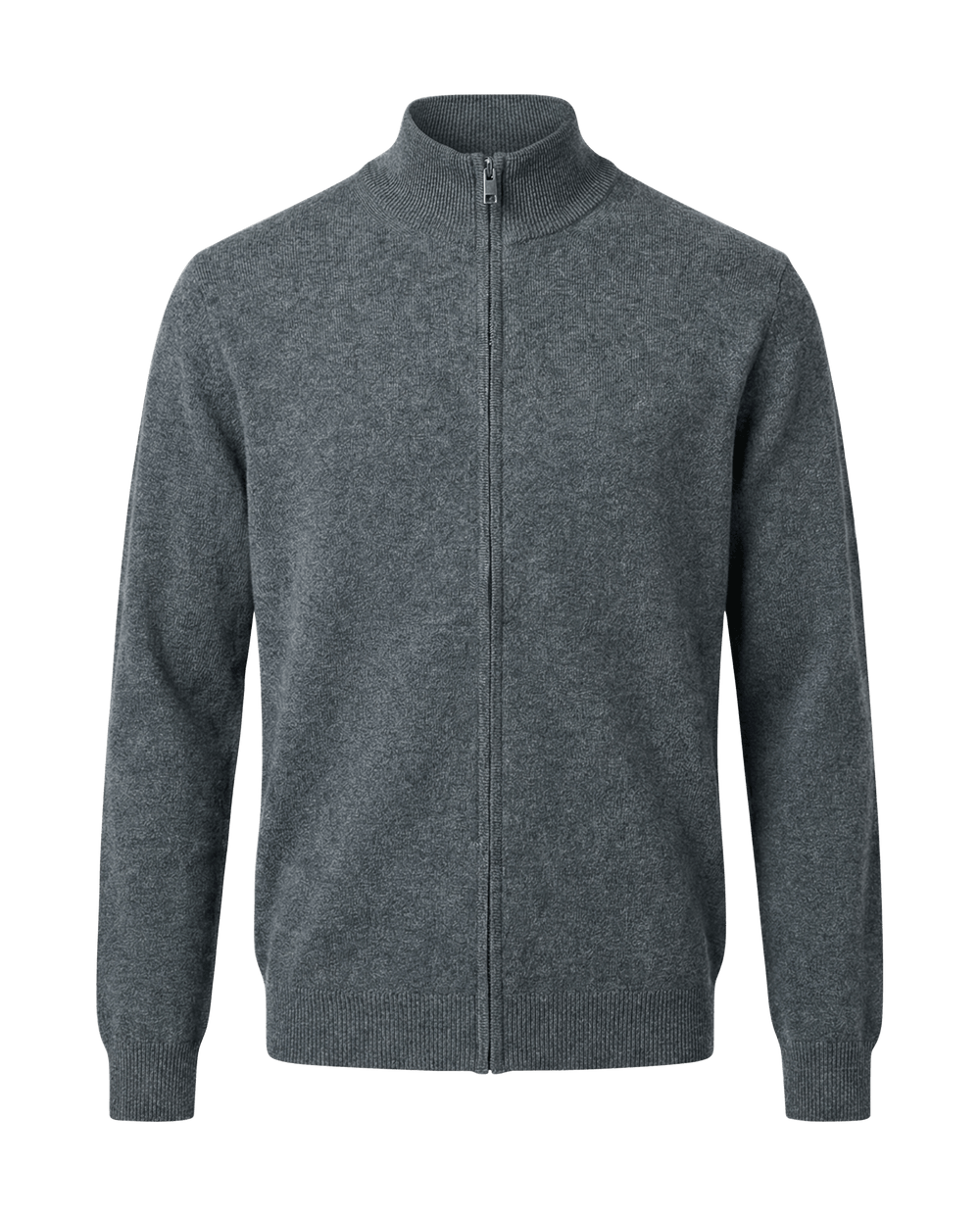 Gray zip-up sweater 