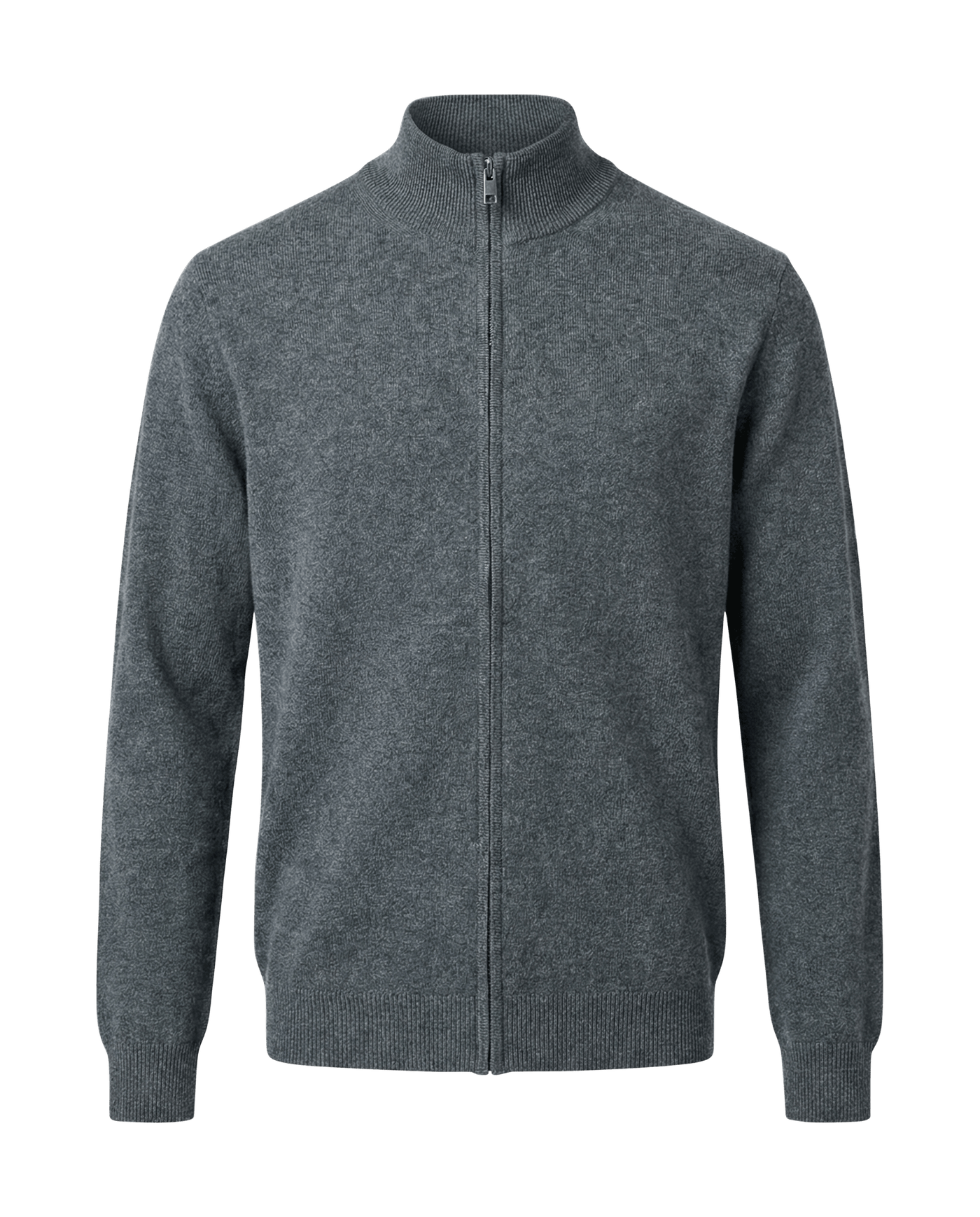 Gray zip-up sweater 