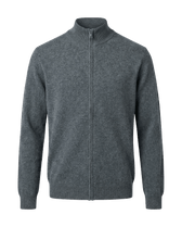 Gray zip-up sweater 