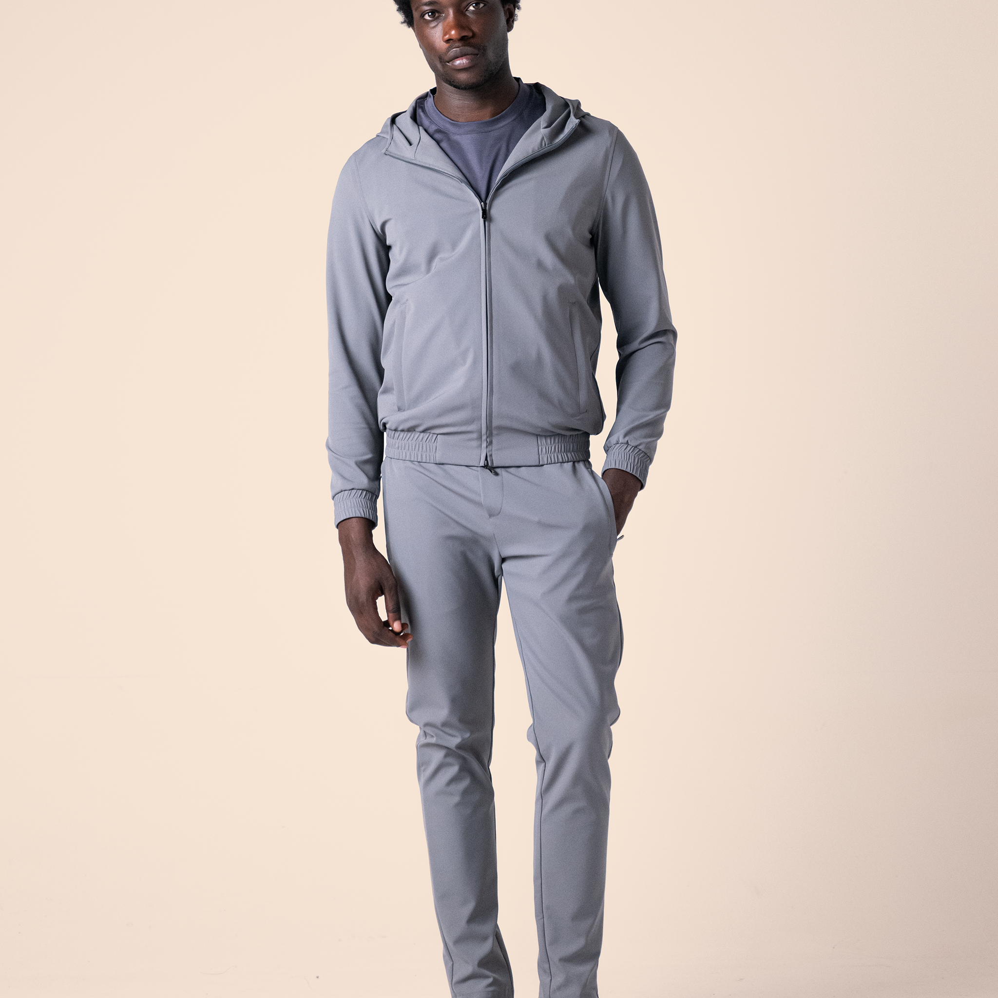 Hooded Tech Costume Grey