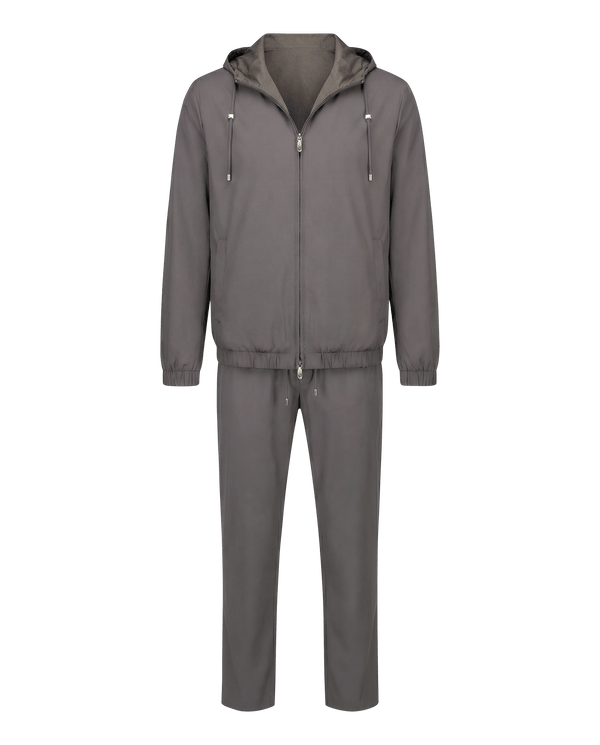 Gray tracksuit on a transparent background