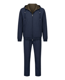 The Reversible Tech Suit Navy Brown