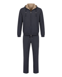 The Reversible Tech Suit Black Beige