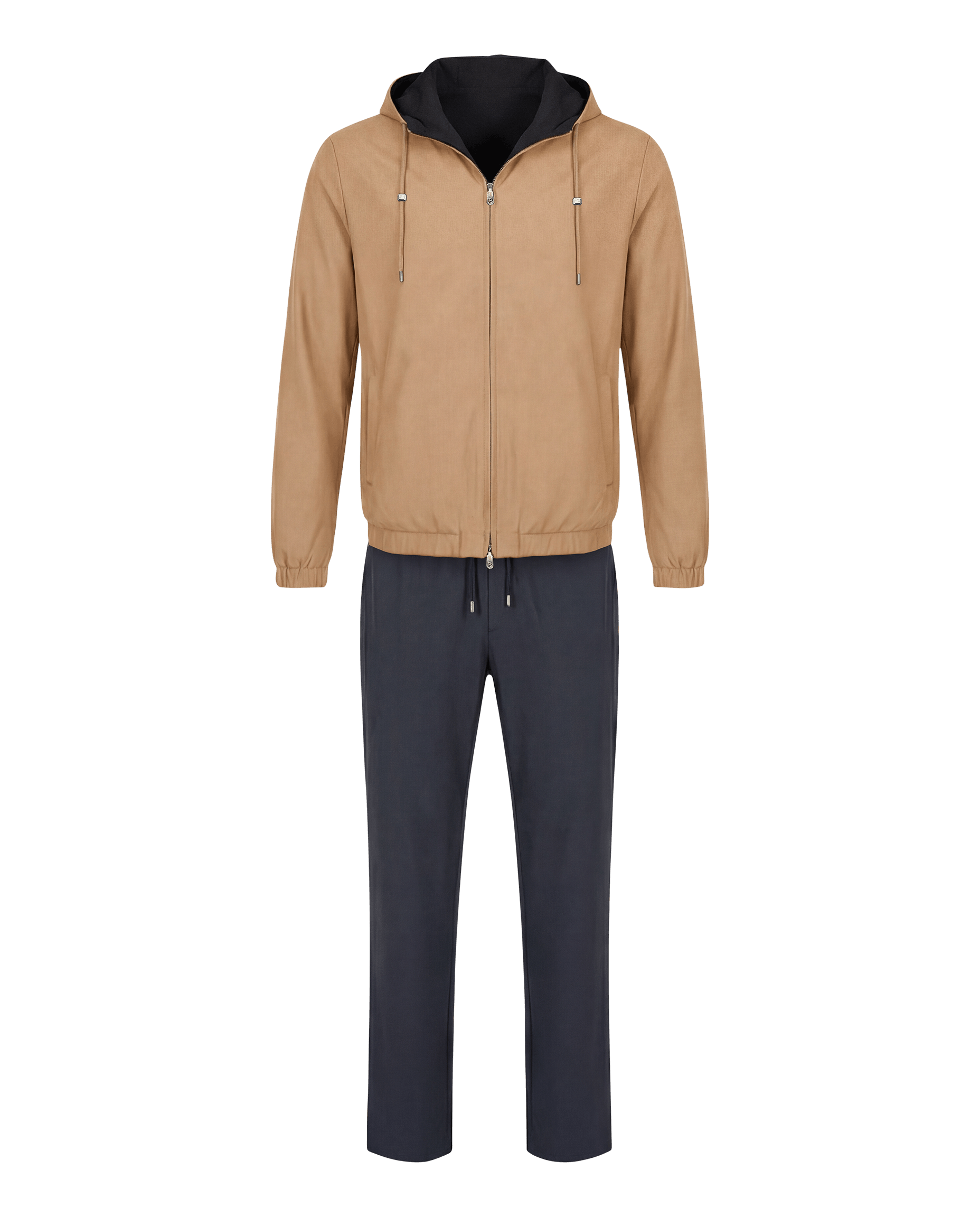 The Reversible Tech Suit Black Beige