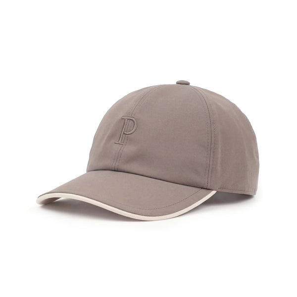 Brown cap with a logo on a white background