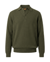 Green sweater with collar 