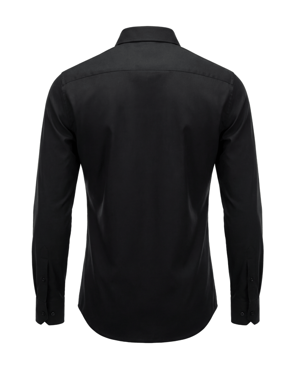 Black shirt on a transparent background