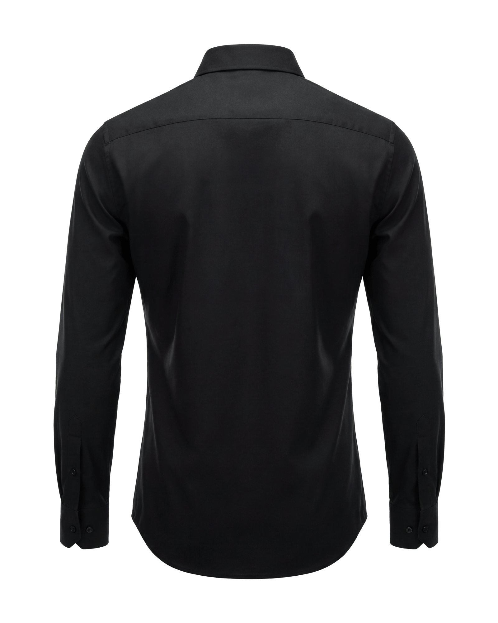 Black shirt on a transparent background