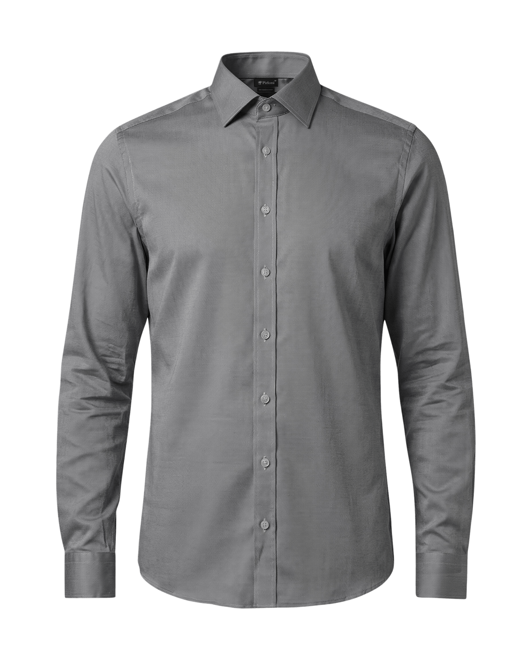 Premium getailleerd overhemd in grijs