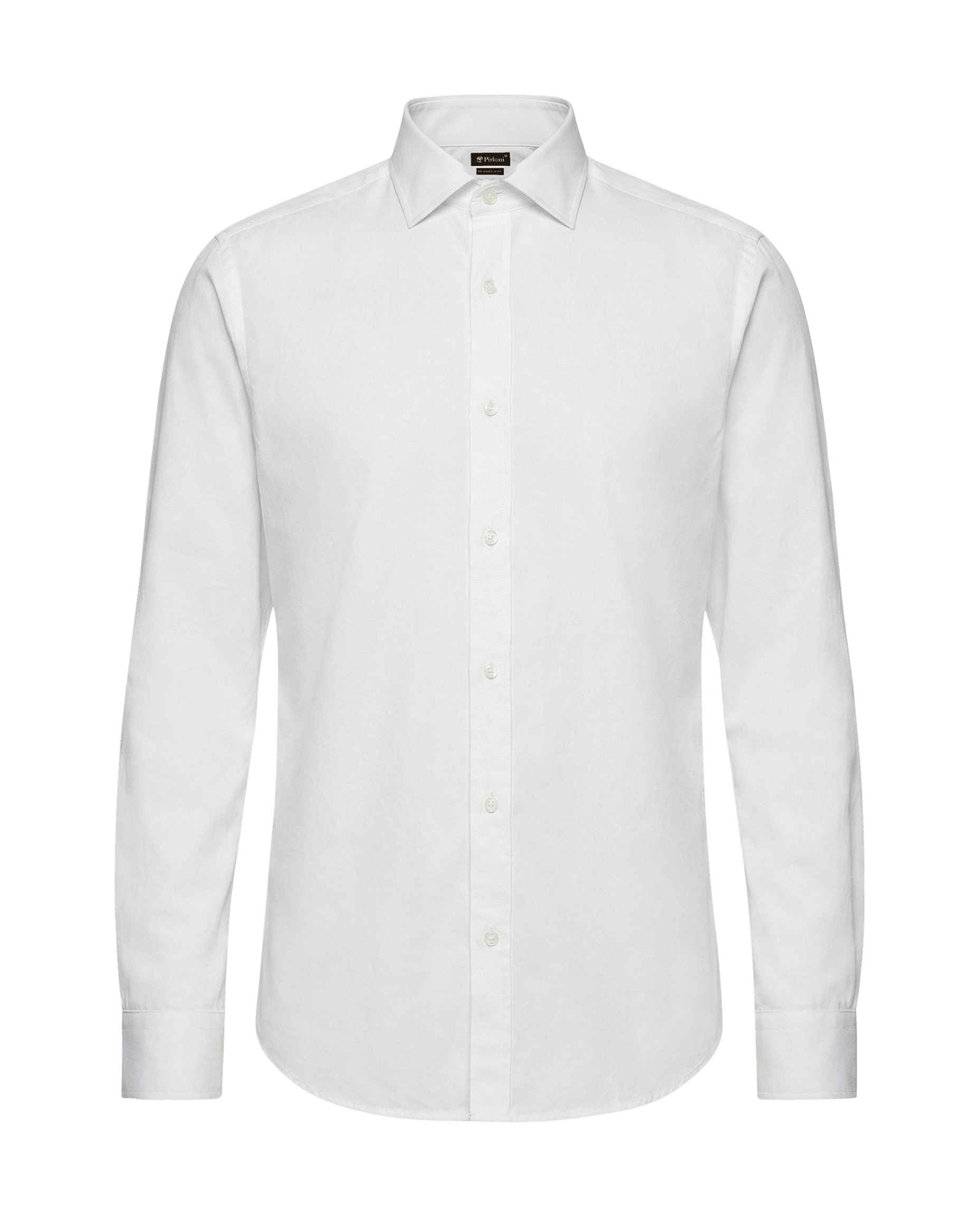 Hoogwaardig, getailleerd overhemd in wit