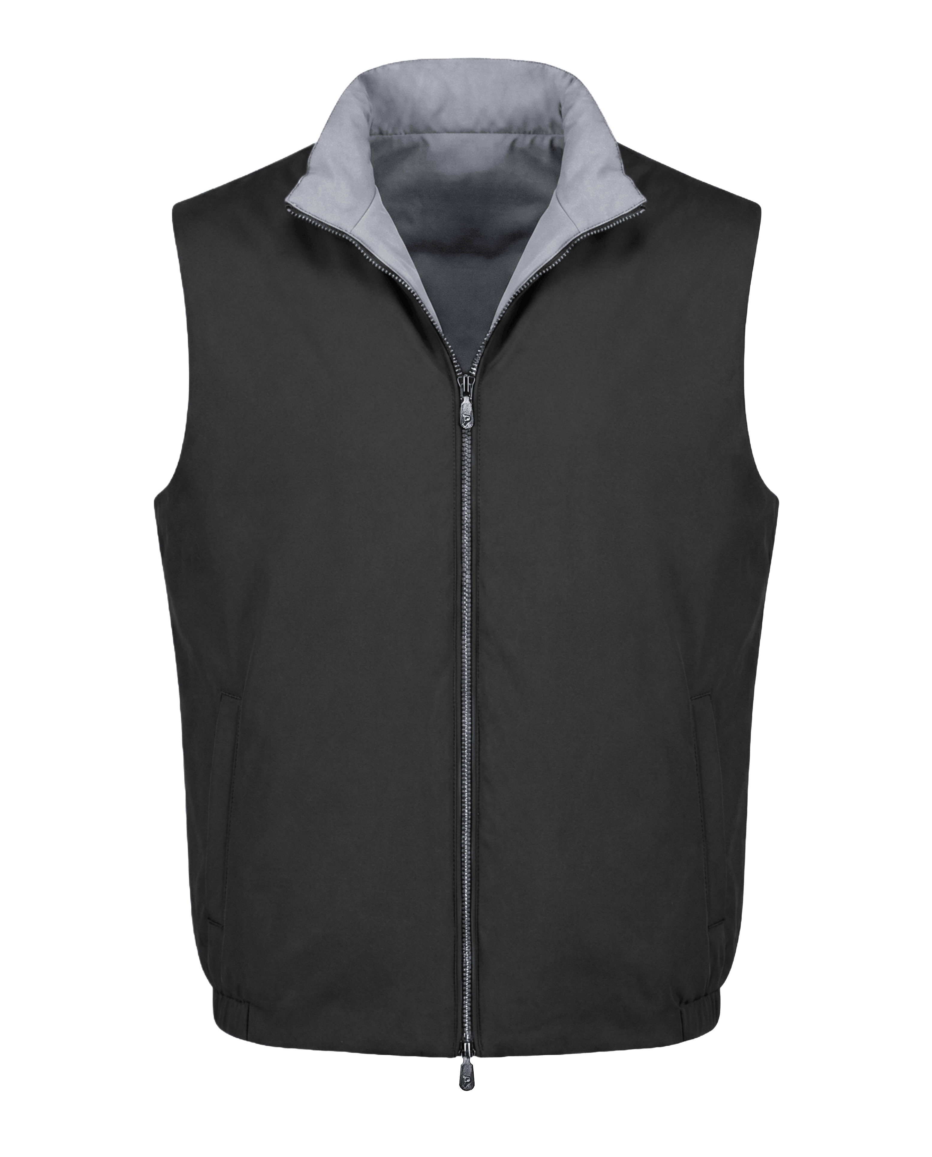 Grijze omkeerbare bodywarmer