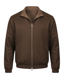 Reversible Wool City Jacket Dark Brown