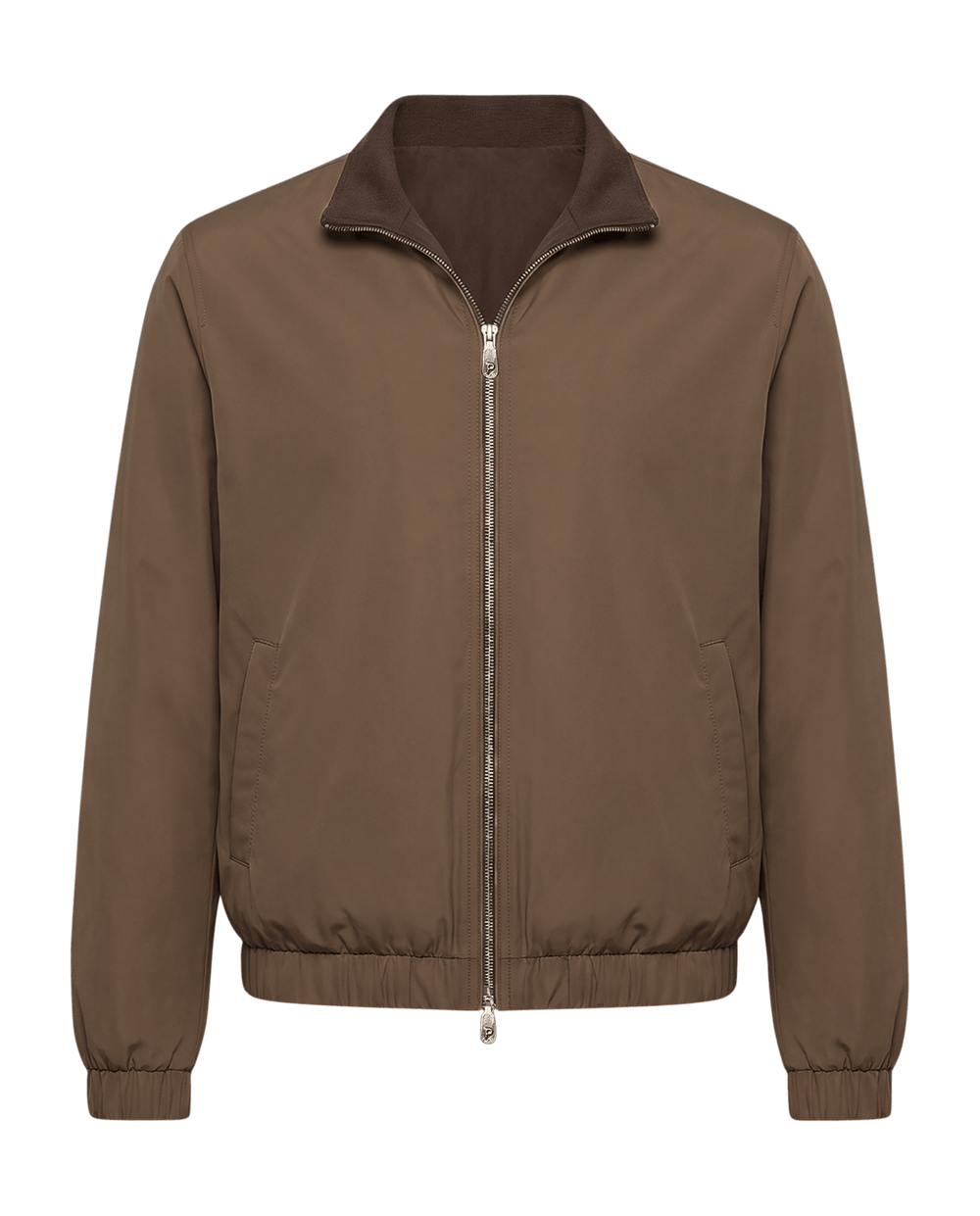 Brown jacket on a black background