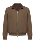 Brown jacket on a black background