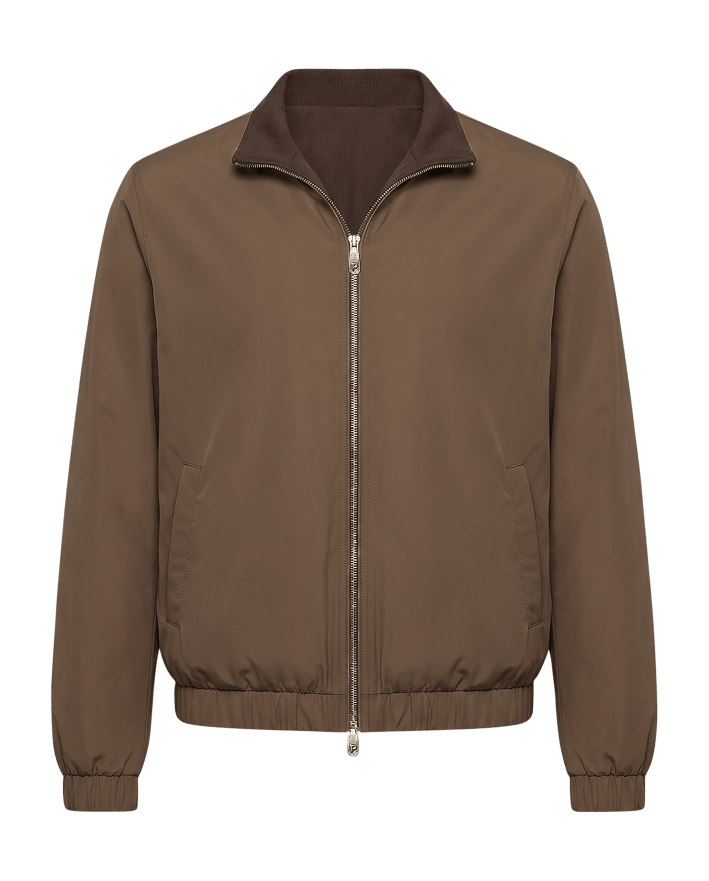Brown jacket on a black background
