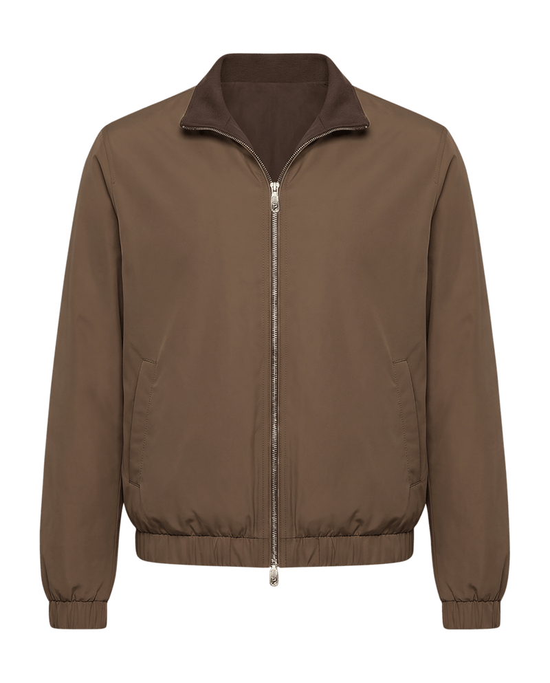 Brown jacket on a black background
