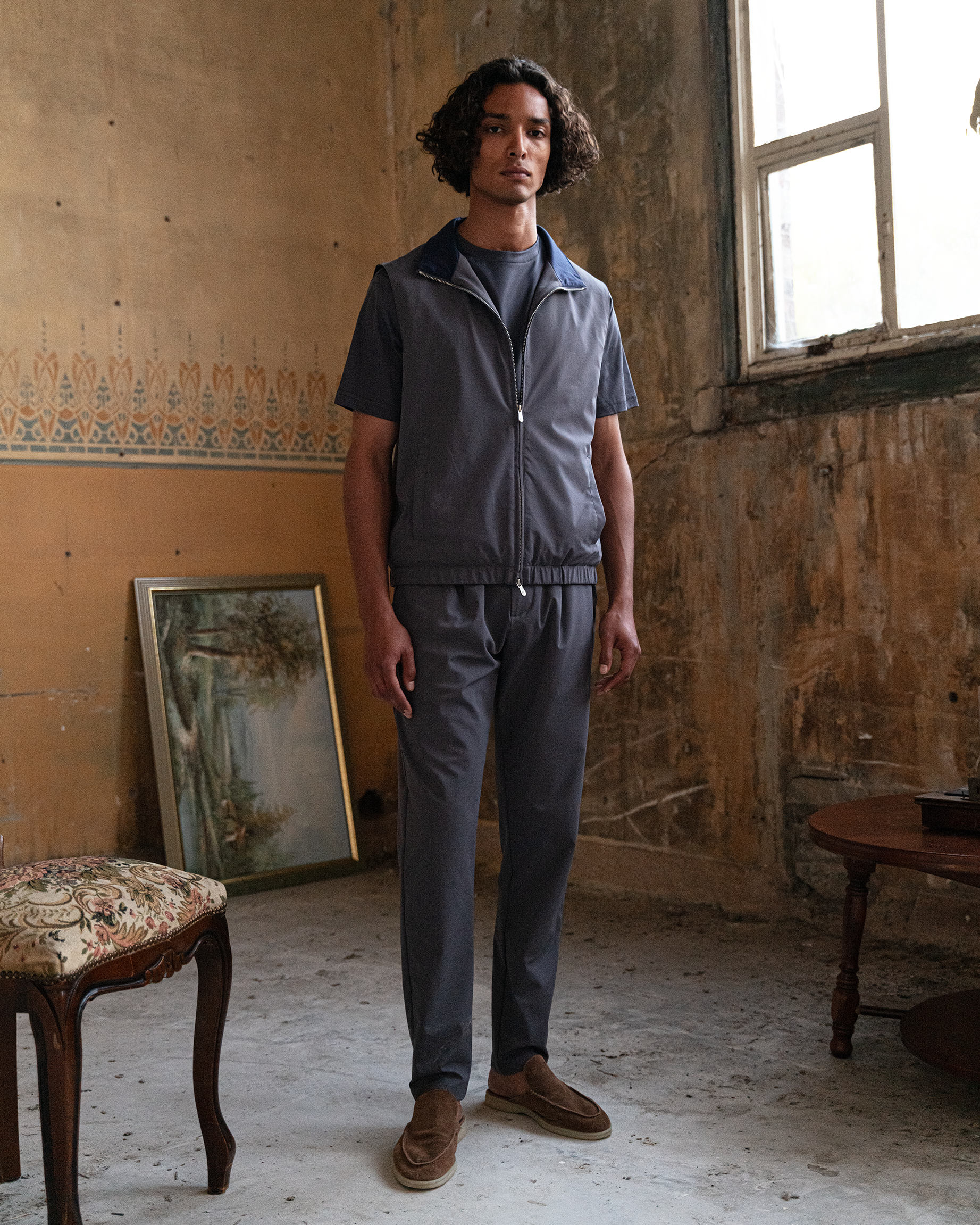 Tech Bodywarmer Set Grey