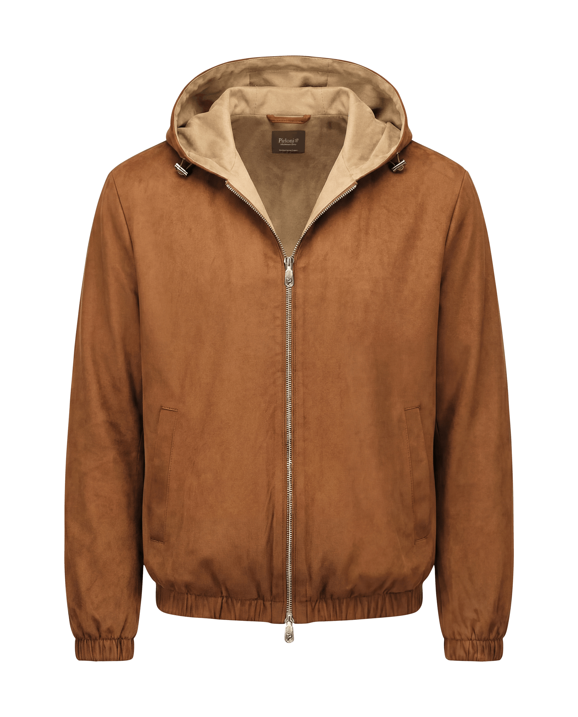 Suede Windbreaker Cognac