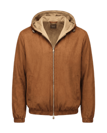 Suede Windbreaker Cognac
