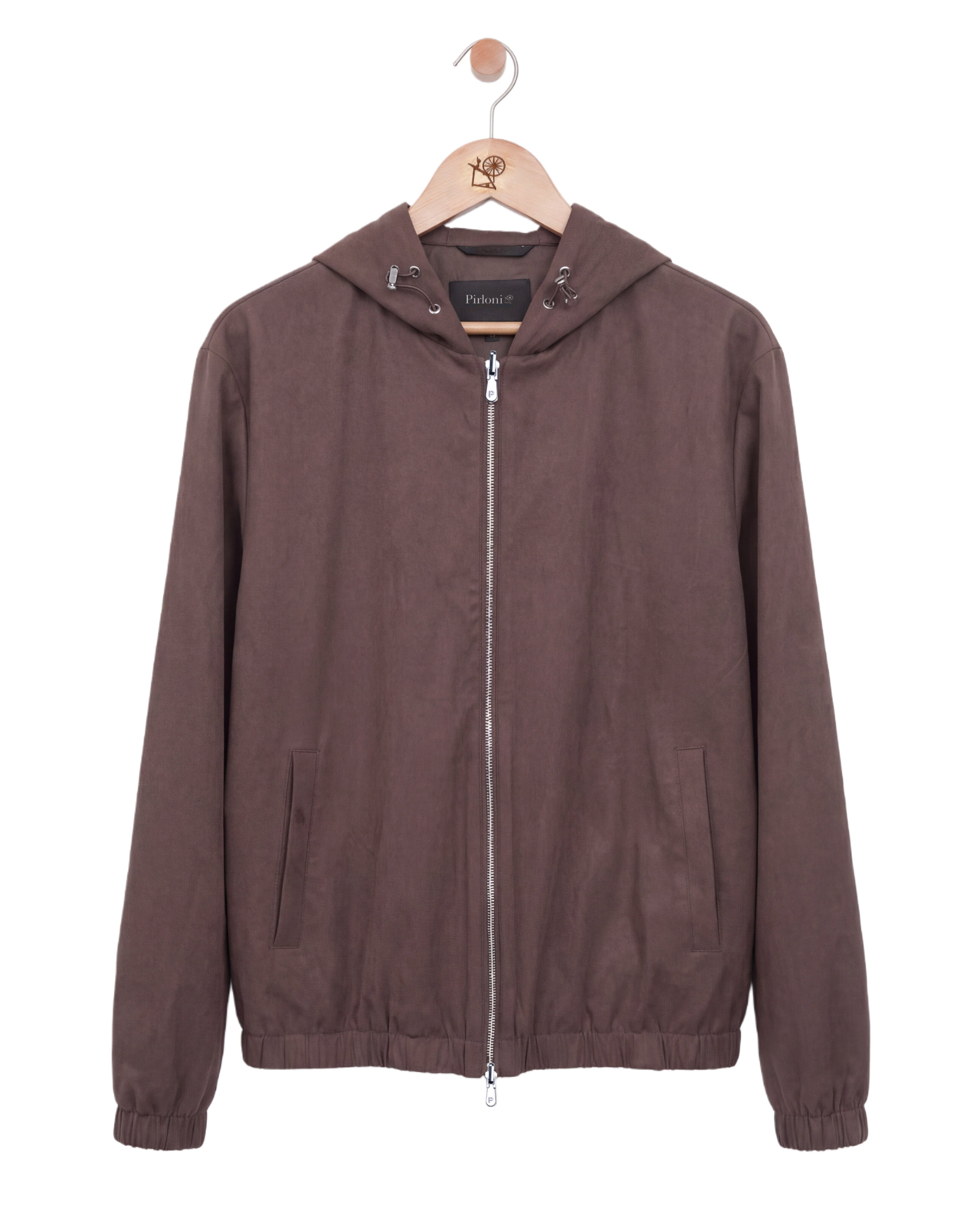 Suede Windbreaker Burgundy