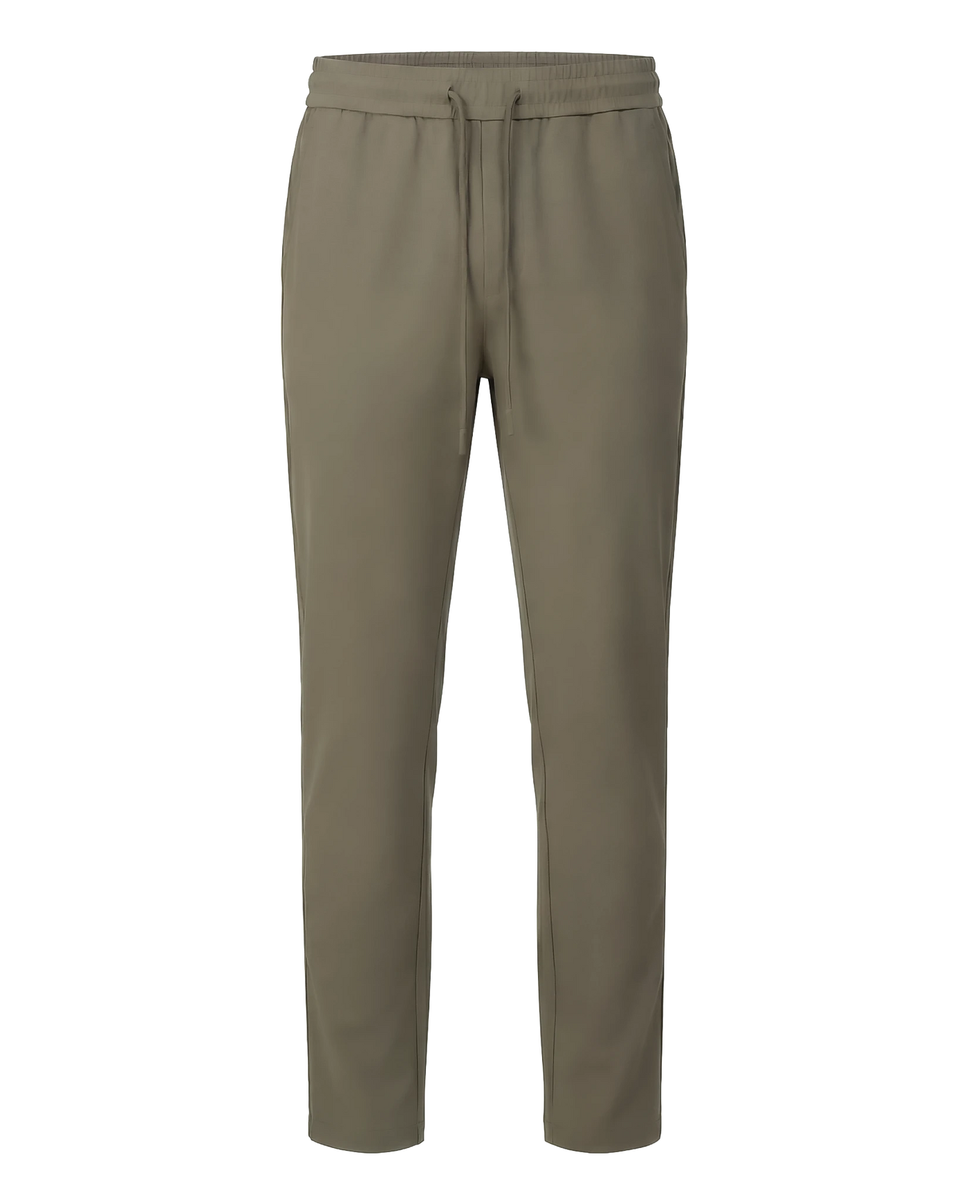 Khaki pants on a white background