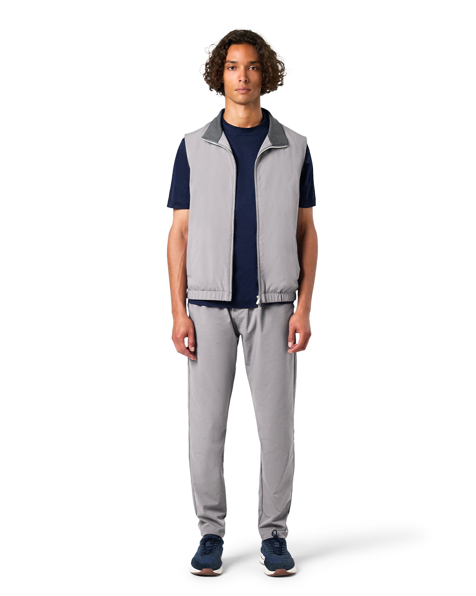 Tech Bodywarmer Set Lichtgrijs