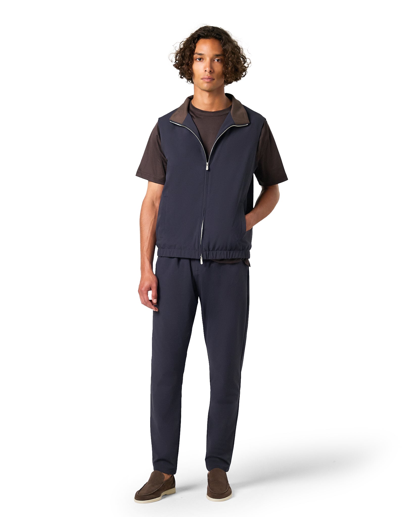 Tech Bodywarmer Set Marineblauw