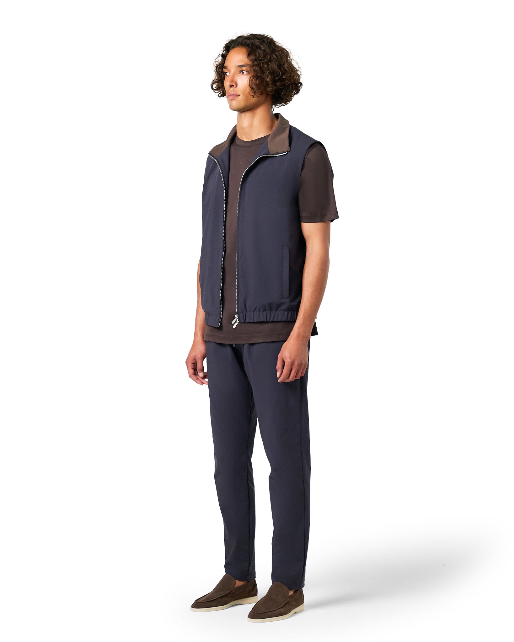 Tech Bodywarmer Set Marineblauw