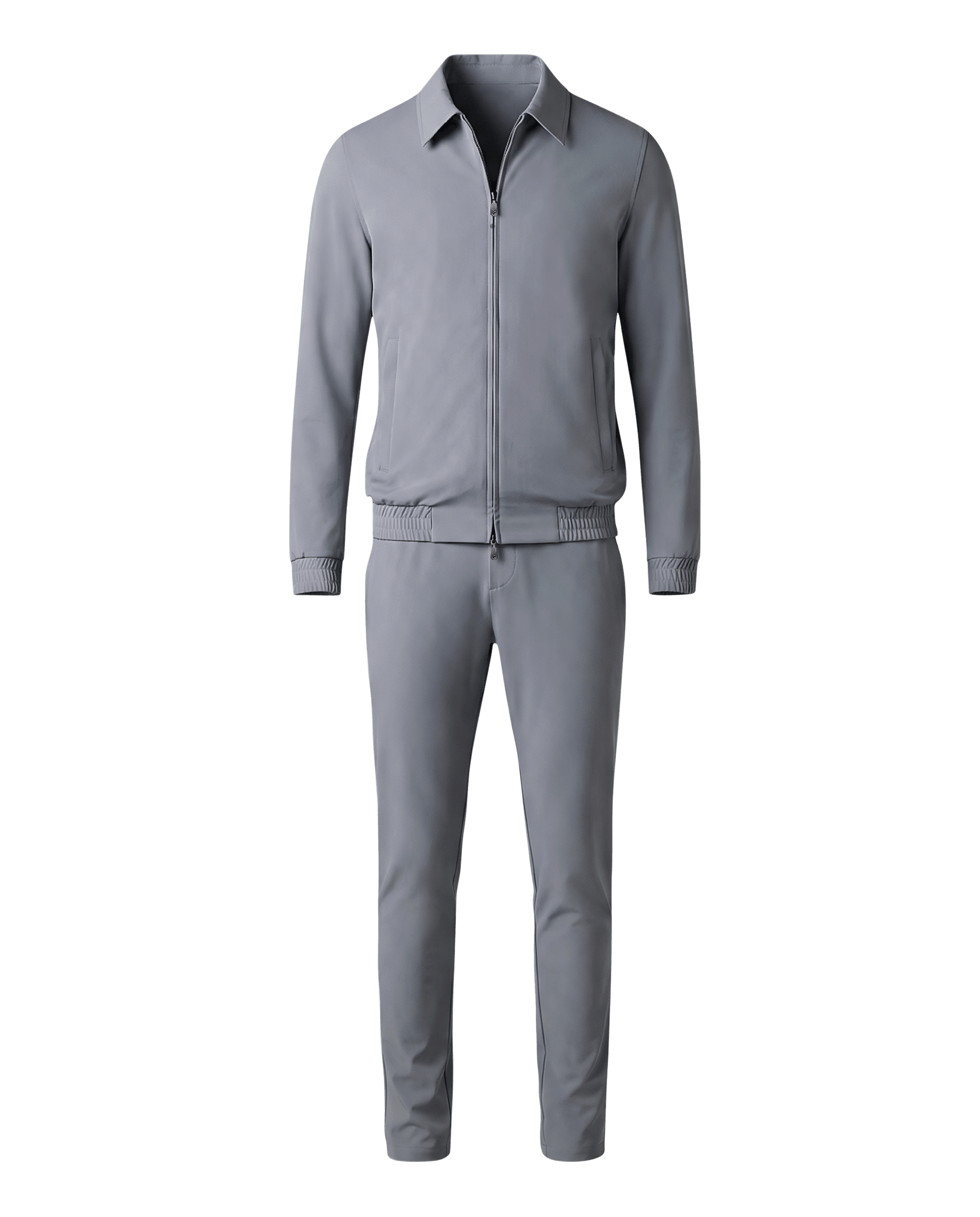 Gray tracksuit on a transparent background