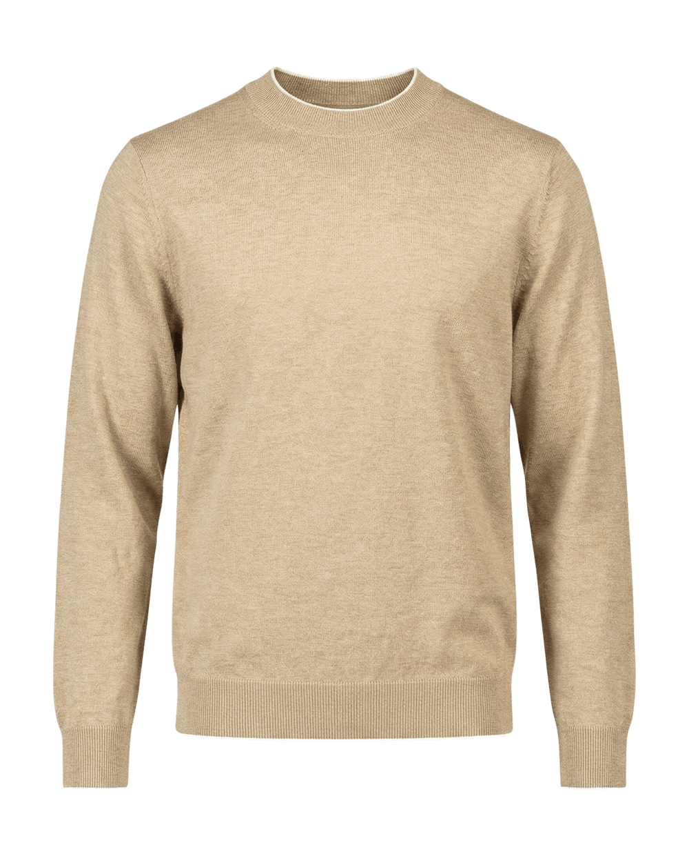 Beige sweater on a black background