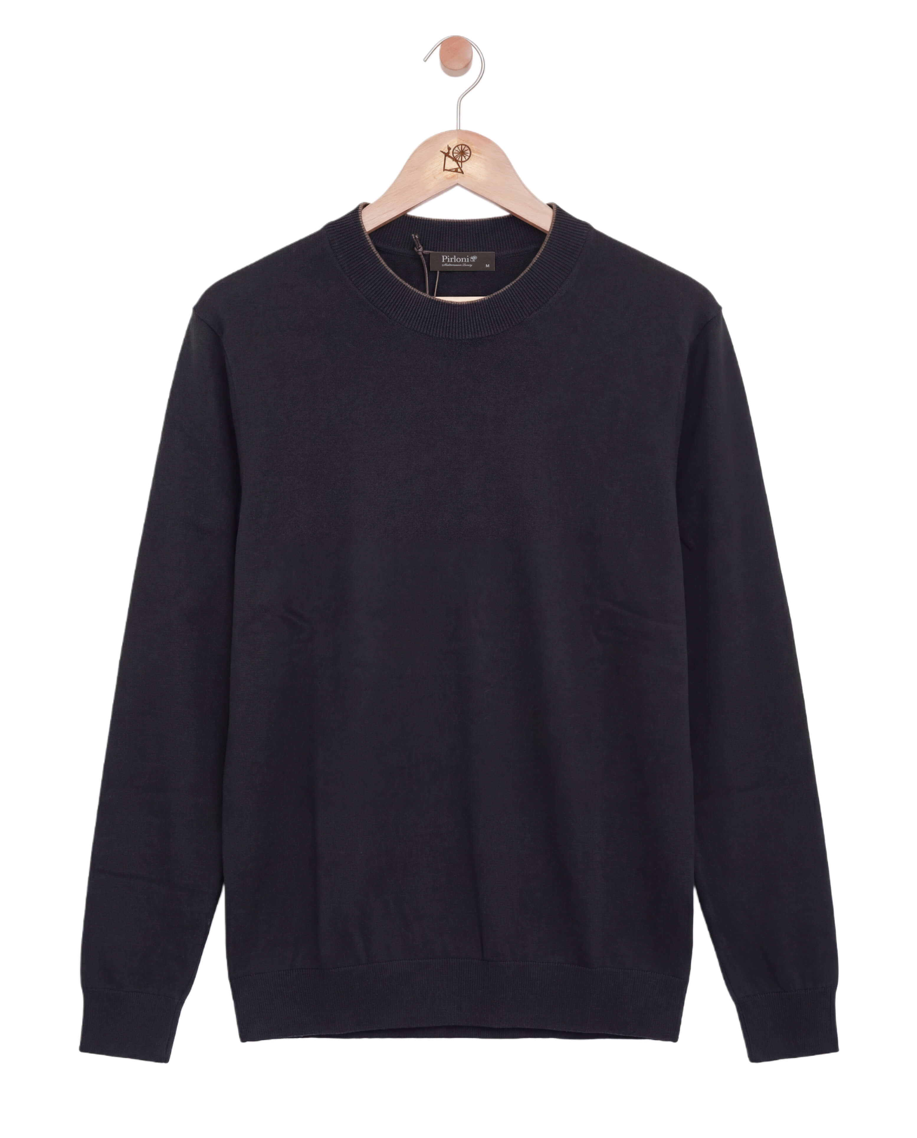 The Fine Cashmere Crewneck Black