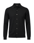 Black jacket with button details on a transparent background