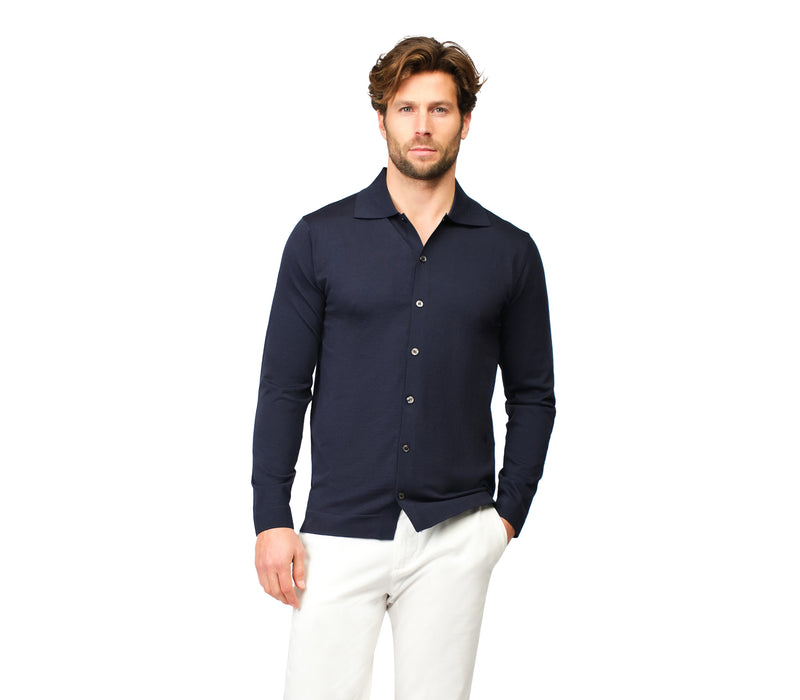 The Knitted Button Shirt