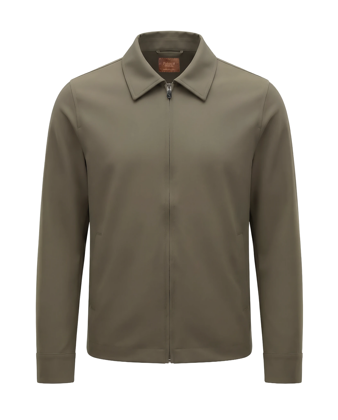 Green jacket on a white background