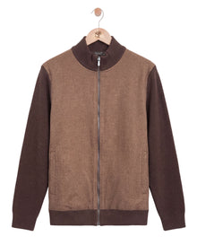 Two Tone Cardigan Brown